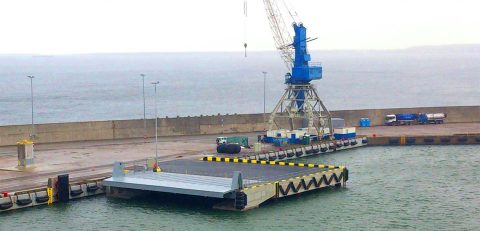 Ferry Loading Ramp, pier 16 Vanasadam, Tallinn, Estonia