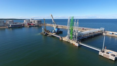 Repair and reconstruction of pier 1A of Muuga port, Estonia.
