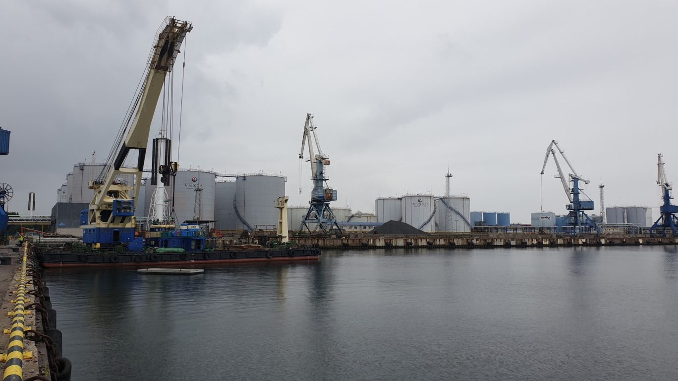 Bottom protection at pier 5 of port Muuga