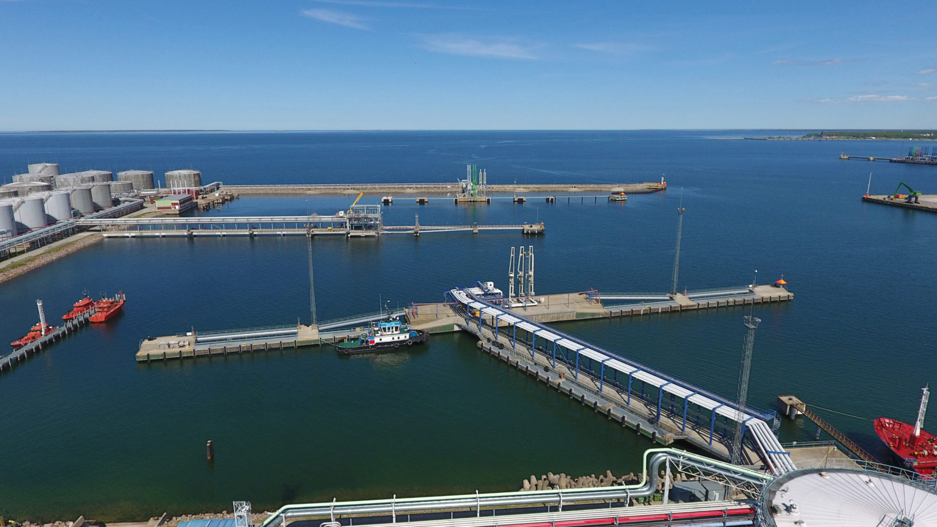Piers 3A, 3O and 3W of port Muuga