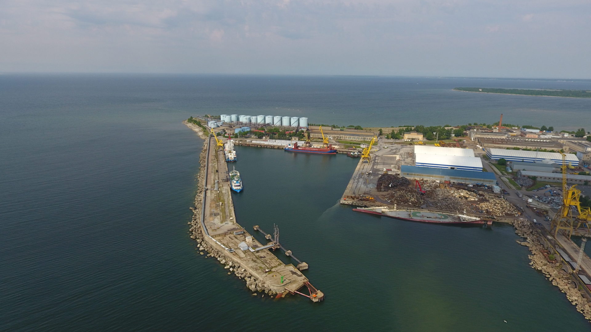 Piers 4-5 of the BLRT Shipyard, Tallinn, Estonia