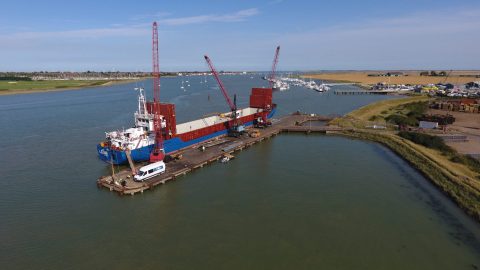 Repair of Baltic Wharf Jetty, Essex, England