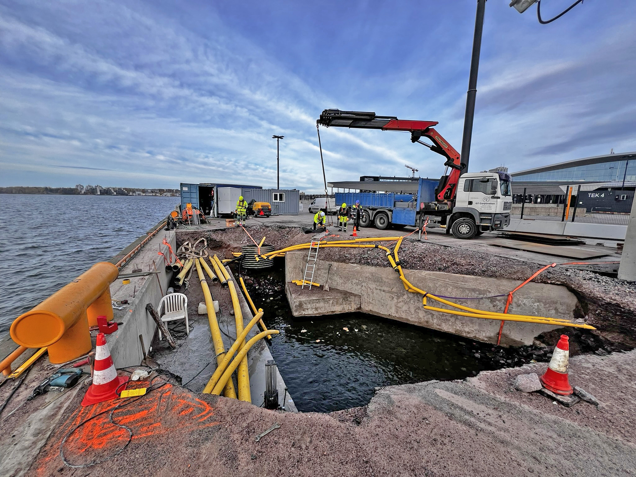 LJ7 quay part emergency repair, Finland